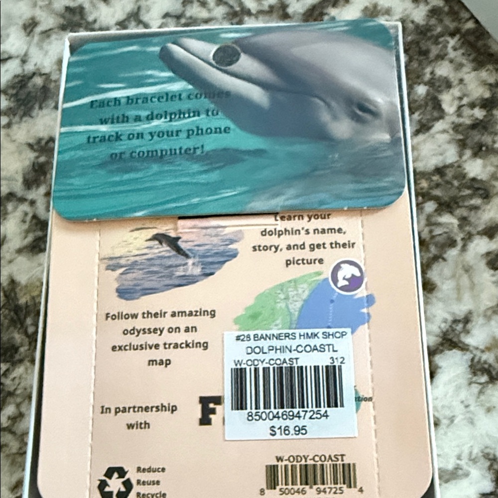 Fahlo Coastal Blue Dolphin Tracking Bracelet - Picture 2 of 2